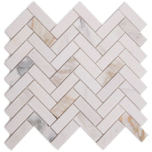 Load image into Gallery viewer, Elysium Tiles Herringbone Sunrise 11" x 12.5" Mosaic Tile