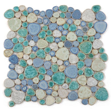 Load image into Gallery viewer, Elysium Tiles Sea Pebble 11.5" x 11.5" Mosaic Tile