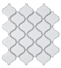 Load image into Gallery viewer, Elysium Tiles Hulu Fancy White 10.75" x 11.25" Mosaic Tile