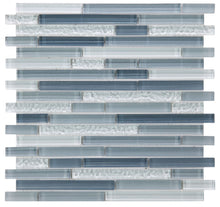 Load image into Gallery viewer, Elysium Tiles Rain Blue 11.75" x 12" Mosaic Tile