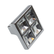 Load image into Gallery viewer, 25.5 mm (1") Classic Square Crystal Cabinet Knob