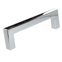 Load image into Gallery viewer, 95mm (3.75") Center to Center Satin Nickel Solid Square Bar Pull Cabinet Hardware Handle