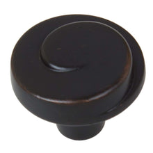 Load image into Gallery viewer, 28.5 mm (1.125") Oil Rubbed Bronze Classic Swirl Wave Cabinet Knob