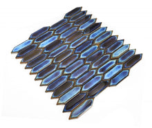 Load image into Gallery viewer, Elysium Tiles Chelsea Blue 11" x 11.25" Mosaic Tile