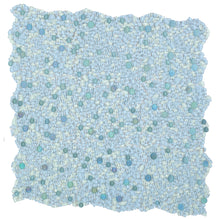 Load image into Gallery viewer, Elysium Tiles Shimmer Blue 10.75" x 10.75" Mosaic Tile