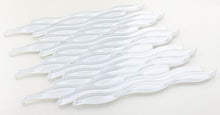 Load image into Gallery viewer, Elysium Tiles Water White Glass 11.5" x 12.5" Mosaic Tile