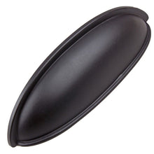 Load image into Gallery viewer, 74.6mm (2 15/16") Center to Center Matte Black Classic Bin Pull Cabinet Hardware Cup Handle
