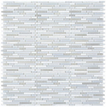 Load image into Gallery viewer, Elysium Tiles Linear Carrara Goose 11.75" x 12" Mosaic Tile