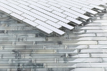 Load image into Gallery viewer, Elysium Tiles Linear Shell Grey 11.75" x 12" Mosaic Tile