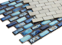 Load image into Gallery viewer, Elysium Tiles Brick Lake 11.75" x 11.75" Mosaic Tile