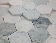 Load image into Gallery viewer, Elysium Tiles Hexagon Green 10.25" x 11.75" Mosaic Tile