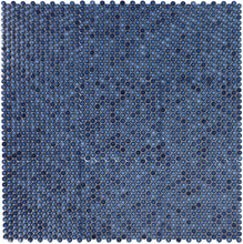 Load image into Gallery viewer, Elysium Tiles Penny Round Blue 11.5" x 11.5" Mosaic Tile