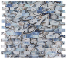 Load image into Gallery viewer, Elysium Tiles Casale Shell Blue 11.75" x 11.75" Mosaic Tile