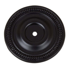 Load image into Gallery viewer, 63.5mm (2.5") Matte Black Round Classic Cabinet Hardware Backplate