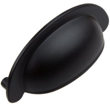 Load image into Gallery viewer, 63.5mm (2.5") Center to Center Matte Black Classics Bin Pull Cabinet Hardware Cup Handle