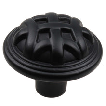 Load image into Gallery viewer, 32mm (1.25") Satin Pewter Round Braided Cabinet Knob