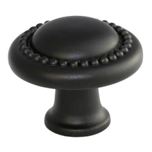 Load image into Gallery viewer, 32mm (1.25") Antique Brass Transitional Round Beaded Cabinet Knob