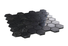Load image into Gallery viewer, Elysium Tiles Hexagon Marquina 11.75" x 12" Mosaic Tile
