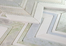 Load image into Gallery viewer, Elysium Tiles Chevron Spring 11.75" x 12.25" Mosaic Tile