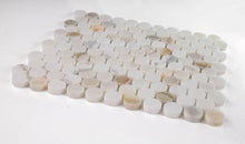 Load image into Gallery viewer, Elysium Tiles Penny Calacatta Marble 11" x 11.75" Mosaic Tile
