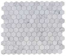 Load image into Gallery viewer, Elysium Tiles Hexagon Carrara Polished 10" x 11.5" Mosaic Tile