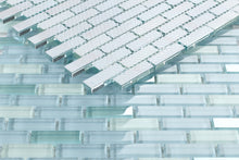 Load image into Gallery viewer, Elysium Tiles Summer Blue 11.75" x 11.75" Mosaic Tile