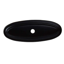 Load image into Gallery viewer, 76mm (3") Matte Black Classic Thin Oblong Cabinet Backplate
