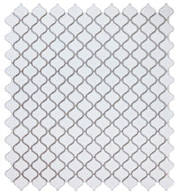 Load image into Gallery viewer, Elysium Tiles Hulu Fancy White 10.75" x 11.25" Mosaic Tile