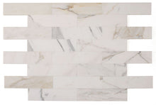 Load image into Gallery viewer, Elysium Tiles Subway Calacatta Gold Polished 3" x 12" Subway Tile