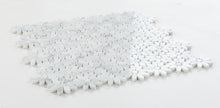 Load image into Gallery viewer, Elysium Tiles Daisy Wild Carrara 12.50" x 12.75" Mosaic Tile