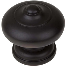Load image into Gallery viewer, 38mm (1.5") Matte Black Mushroom Ring Cabinet Knob