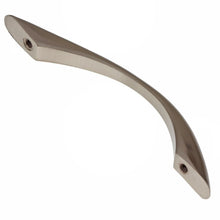 Load image into Gallery viewer, 95mm (3.75") Center to Center Satin Nickel Modern Curved Arch Pull Cabinet Hardware Handle