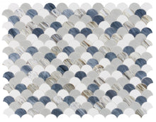 Load image into Gallery viewer, Elysium Tiles Newport Scale Beach 9.5" x 9.75" Mosaic Tile