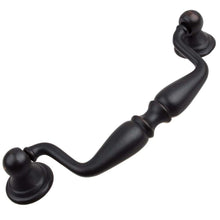 Load image into Gallery viewer, 95mm (3.75") Center to Center Antique Brass Swing Bail Pull Cabinet Hardware Handle