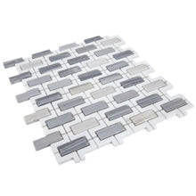 Load image into Gallery viewer, Elysium Tiles Aztec Blue 10.25" x 11.25" Mosaic Tile