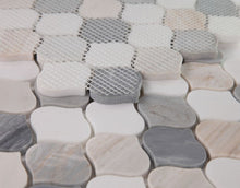 Load image into Gallery viewer, Elysium Tiles Water Drop Beach 10.75" x 11" Mosaic Tile