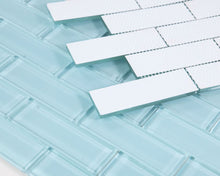 Load image into Gallery viewer, Elysium Tiles Casale Teal 11.75" x 11.75" Mosaic Tile