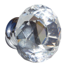 Load image into Gallery viewer, 41mm (1.625") Diamond Crystal Cabinet Knob with Polished Chrome Base