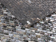 Load image into Gallery viewer, Elysium Tiles Pearl Black Mini Brick 11.25" x 11.25" Mosaic Tile