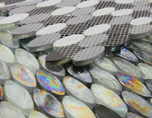 Load image into Gallery viewer, Elysium Tiles Inari Grey Oval 11" x 11.50" Mosaic Tile