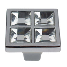 Load image into Gallery viewer, 25.5 mm (1") Classic Square Crystal Cabinet Knob