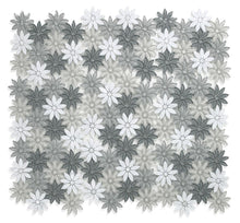 Load image into Gallery viewer, Elysium Tiles Daisy Sea 10" x 11.25" Mosaic Tile