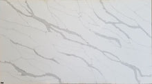 Load image into Gallery viewer, Bedrosians Sequel Encore Calacatta Iris Polished Bookmatched Side B 126" x 63" Quartz Slab