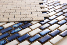 Load image into Gallery viewer, Elysium Tiles Brick Ocean 11.75" x 11.75" Mosaic Tile