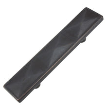 Load image into Gallery viewer, 63.5mm (2.5") Center to Center Satin Nickel Classic Triple Pyramid Rectangle Cabinet Pull