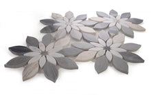 Load image into Gallery viewer, Elysium Tiles Daisy Bloom Blue 11.75" x 13.25" Mosaic Tile