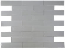 Load image into Gallery viewer, Elysium Tiles Lucy Silver 4" x 16" Subway Tile