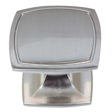 Load image into Gallery viewer, 38mm (1.5") Satin Nickel Transitional Rounded Square Cabinet Knob