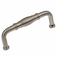 Load image into Gallery viewer, 76mm (3") Center to Center Satin Nickel Fluted Pull Cabinet Hardware Handle