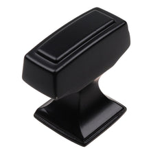 Load image into Gallery viewer, 28.5mm x 12.7mm (1.125" x 0.5") Satin Pewter Transition Rectangle Cabinet Knob